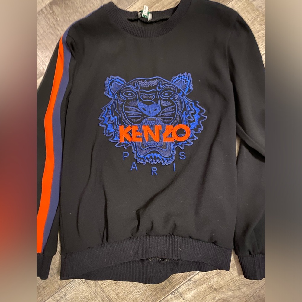 Women’s embroidered Black Tiger Kenzo sports top XS